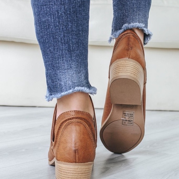 DOLLY Cut out Booties - Cognac - Picture 3 of 5